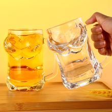 比基尼大胸杯ins创意把杯酒吧美女啤酒杯人体杯跨境爆款玻璃杯