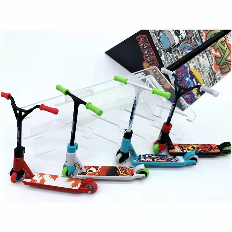 Cross Border Fingertip Skateboard Toy Alloy Finger Bike Scooter Finger Skates Finger Snowboard