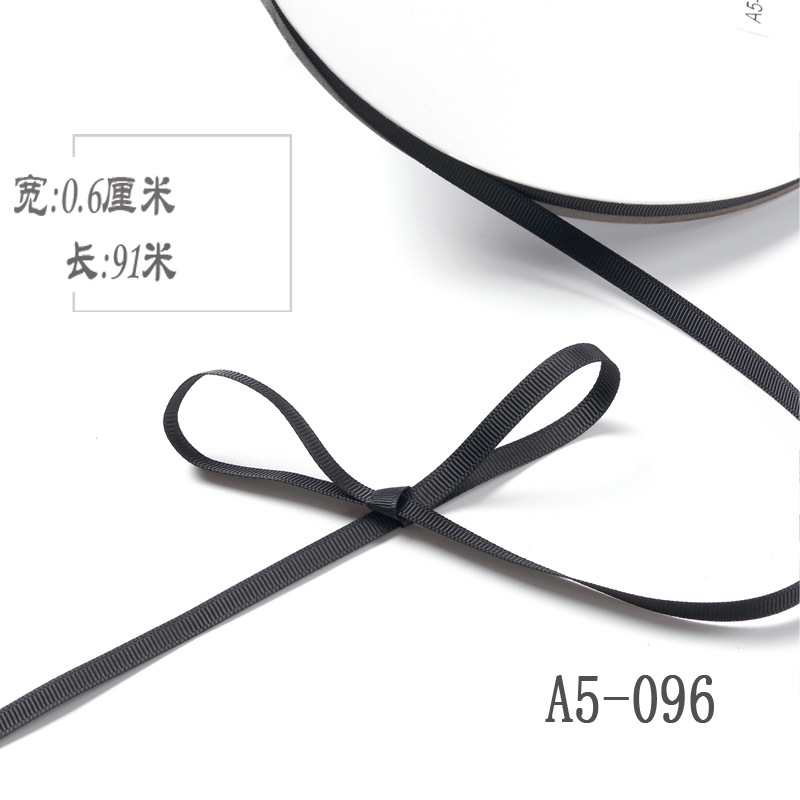 6mm de alta densidad costilla cinta DIY cinta colgante grano etiqueta marcador caja de regalo embalaje arco ropa hilo cinta