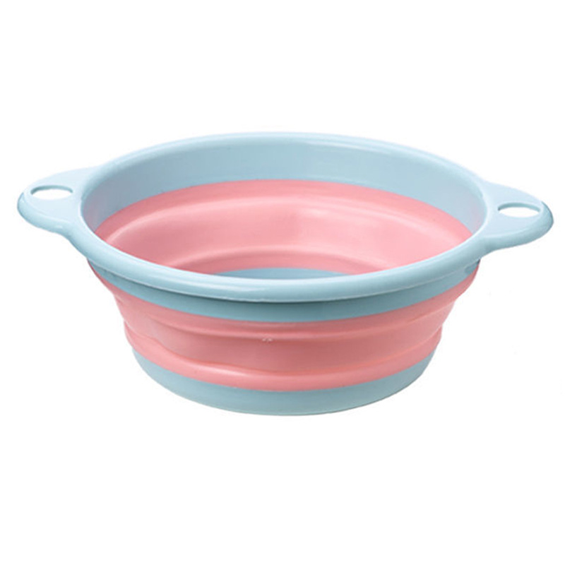[Lavabo plegable de silicona engrosada] lavabo para niños de dibujos animados retráctil hogar bebé cuenca de lavado de vegetales cuenca