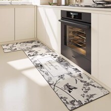 小清新厨房地垫吸水吸油速干硅藻泥地垫耐脏耐磨防滑脚垫跨境出口