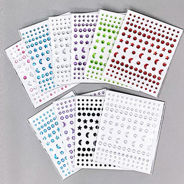 Star Moon Diamond Sticker Shiny Rhinestone Diamond Sticker Magic Color Nail Art Photo Resin Eye Tail Eye Makeup Stage Makeup