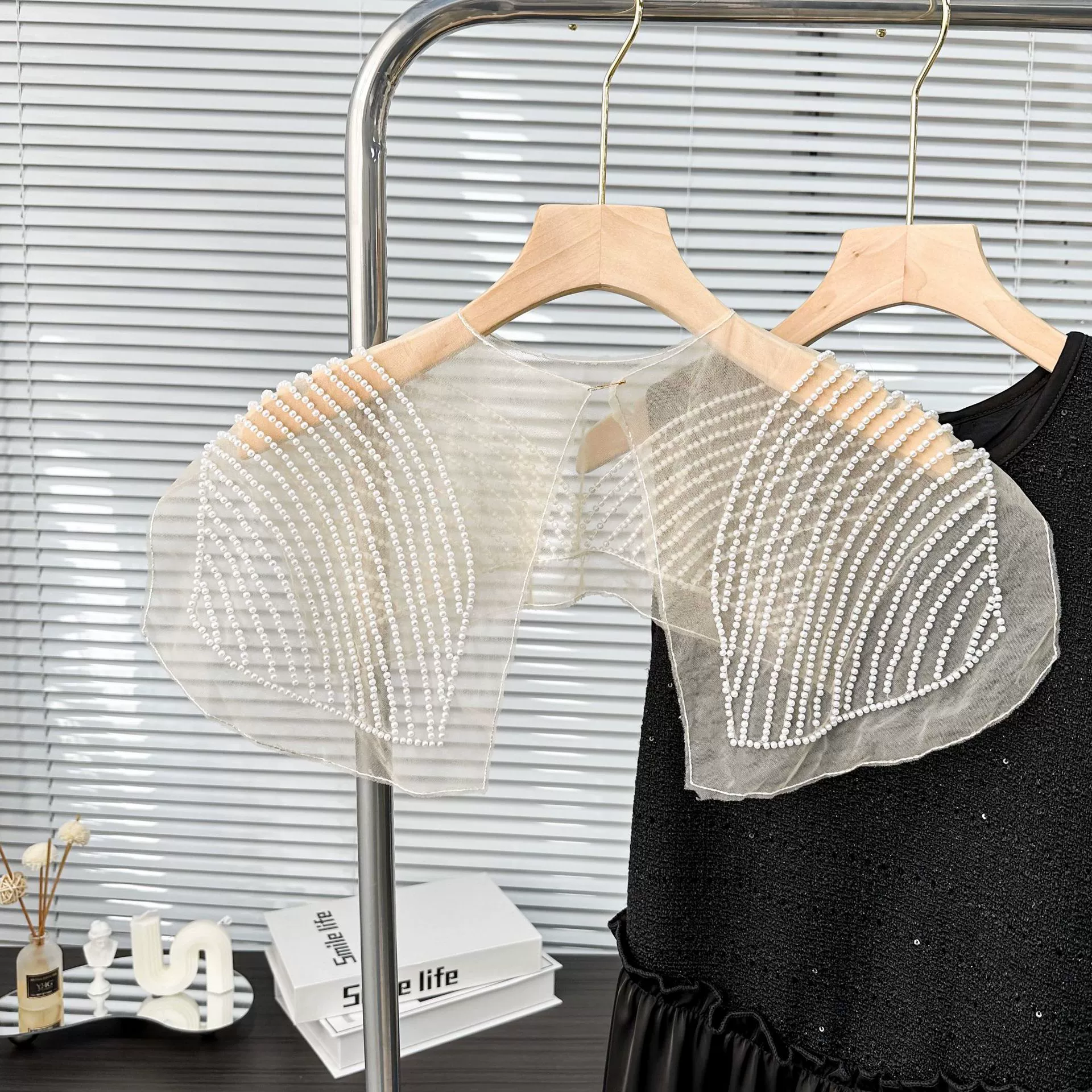 Популярный на экспорт bead shawl с поддельным воротником, украшение одежды и платья, передняя планка и вырез