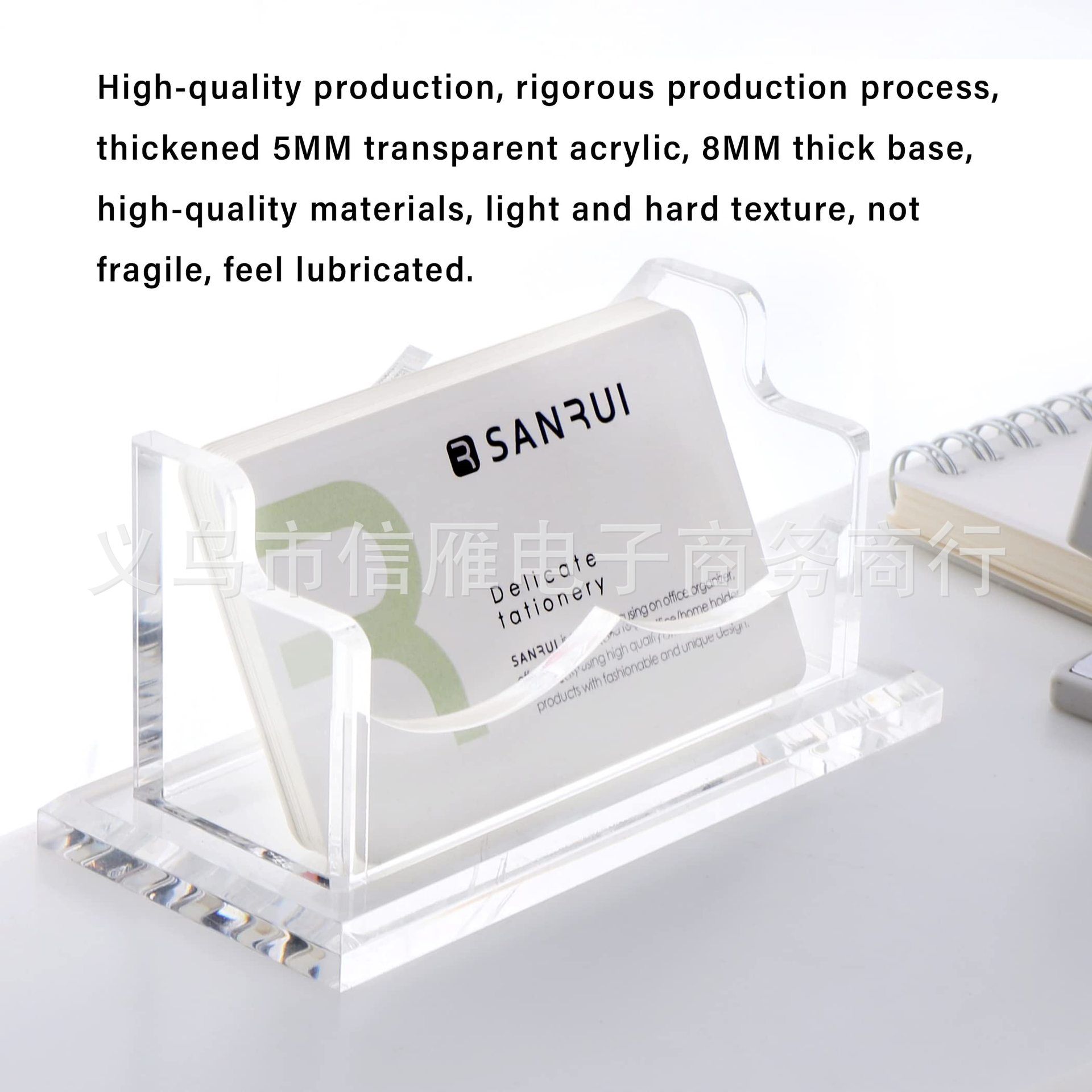 工厂透明亚克力卡收纳架男女名片盒架办公名片夹适用于桌面展