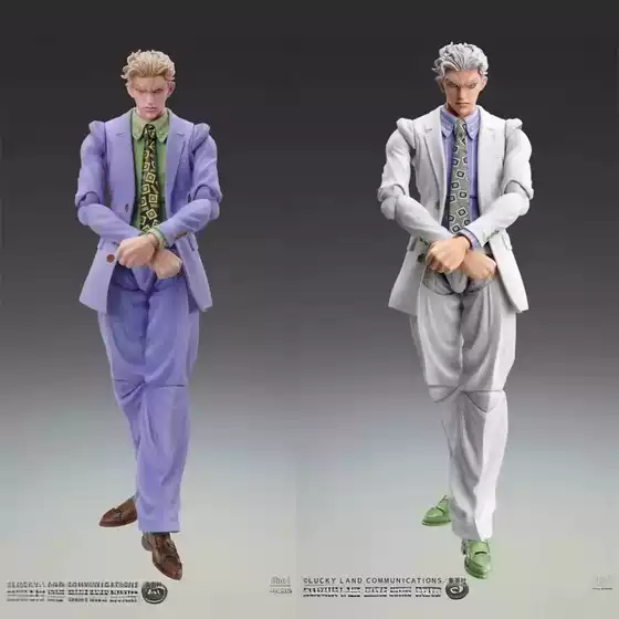 JoJo's Bizarre Adventure Kira Yoshikage Blue White Super Action Figure Model Figurine Boxed