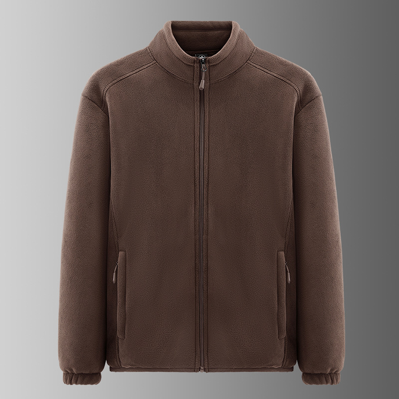Fleece Jacket Men's 2025 Autumn and Winter New Thickeneded Outdoor Cardigan Sweatshirt Youth Polar Fleece Jacket Cotton Jacket Fleece Jacket Men's 2025 Autumn and Winter New Thickeneded Outdoor Cardigan Sweatshirt Youth Polar Fleece Jacket Cotton Jacket
