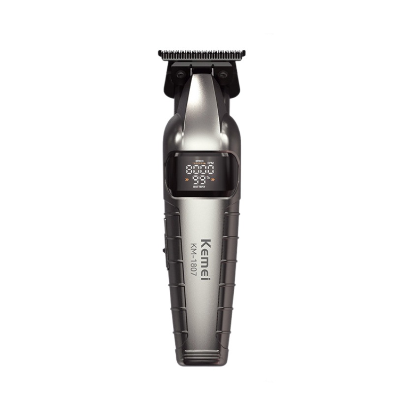 Cortadora de pelo Kemei para uso doméstico, recortadora de pelo profesional de calidad profesional con pantalla digital, cortadora para esculpir, herramienta para cortar el cabello.