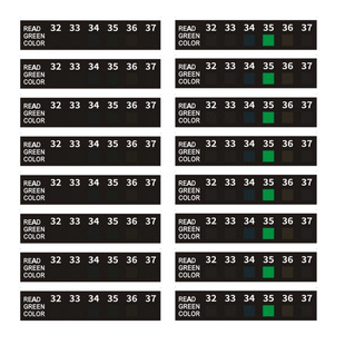 6 temperature point urine cup thermometer paste temperature change thermometer paste black small liquid crystal temperature measurement sticker