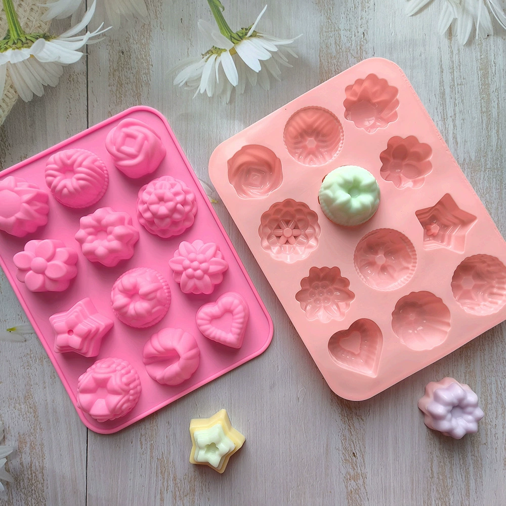 12 Цветов 419 Шоколад silicone силиконовая форма для выпечки для торта модель модел handmade блогер капли