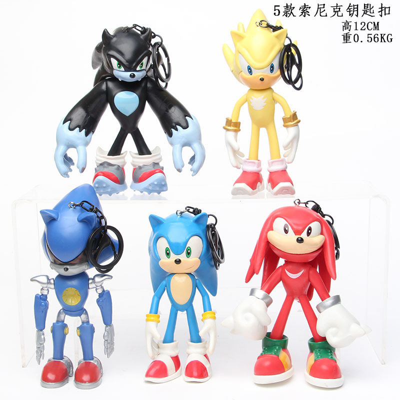 Nuevo Sonic Boy SuperSonic Mouse 10 juegos de PSP Muñecas Adornos de figuras Modelo de muñeca de micro paisaje