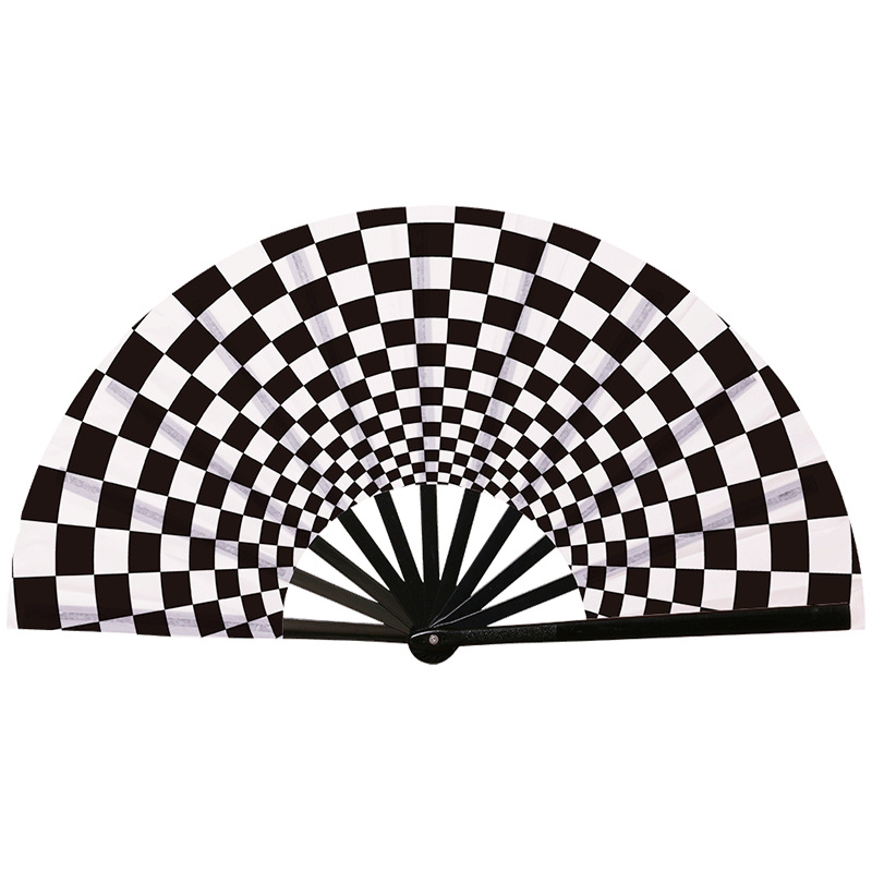 Abanico Plegable de Kung Fu de Plástico, Colorido, para Conciertos y Fiestas