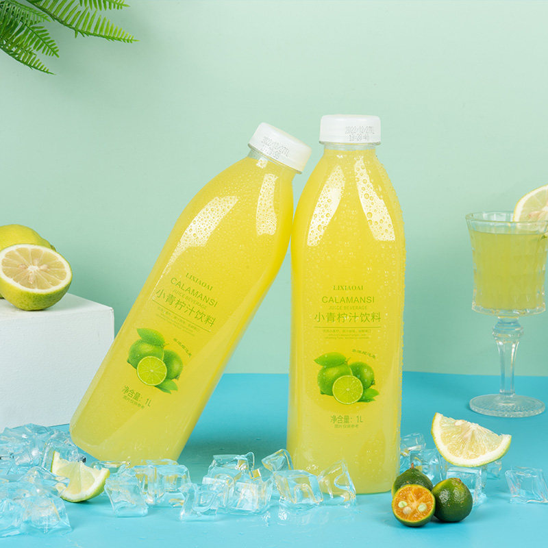 Li Xiaoai Lime Juice Drink 1L Large Family Pack Lemon Fruit Juice Ready-To-Drink Beverage Wholesale Box