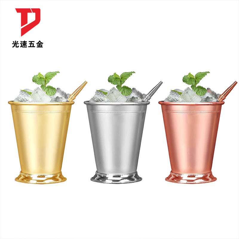 acero inoxidable crimped menta taza julipe 304 taza de perlas estándar europeo suministro directo de tazas de cóctel mojito
