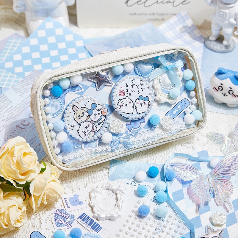 Paquete de dolor, paquete de material, juego de material de bricolaje, barra de mijo, bolso bidimensional, relleno de decoración, material de fondo de la bolsa de lápices