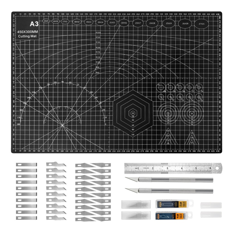 A3 Cutting Mat A4 Engraving Version Writing Placemat Set Painting Board Craft Workbench Cutting Essential for Creative Handmade Projects