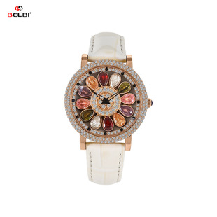Belt Women Quartz Rotating Dial Watch Factory Wholesale