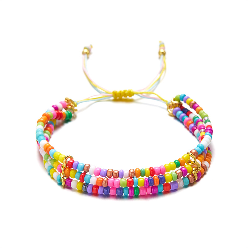 Ethnic Style Bohemian Geometric Seed Bead Rope Beaded Knitting Unisex Bracelets display picture 12