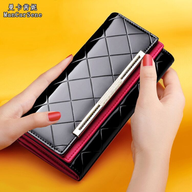Factory Direct Sales 2025 New Wallet Women's Long Large Capacity Handbag European and American Fashion Cowhide Genuine Leather Drop Shipping