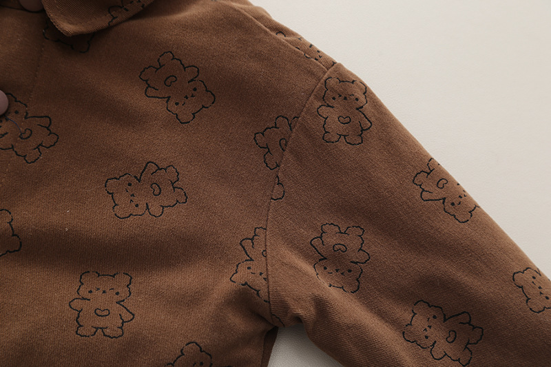 Set camicia foderata in pile e pantaloni per bambino inverno_voghion.com