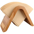 跨境竹制咖啡过滤纸收纳架家用桌面咖啡纸架办公桌面实木纸巾架