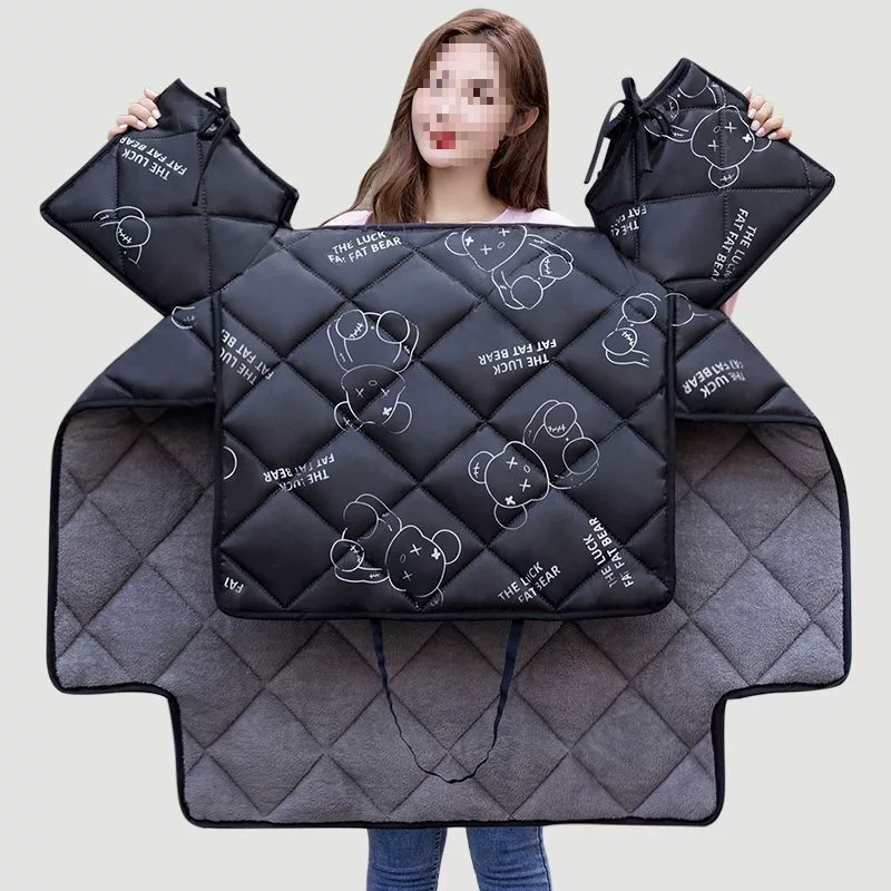 Windproof winter waterproof cold-proof fleece keep warm electric car, increased thickness