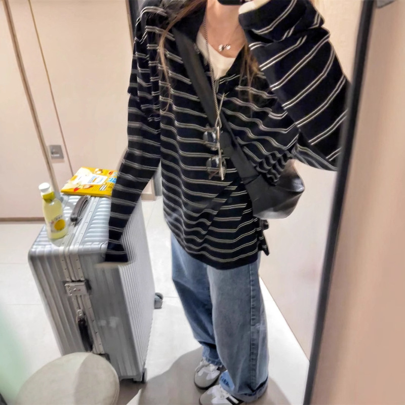 "Fifth Avenue" Washed Jeans All-match Grinded White Pants Straight Leg Pants Denim Wide Leg Pants