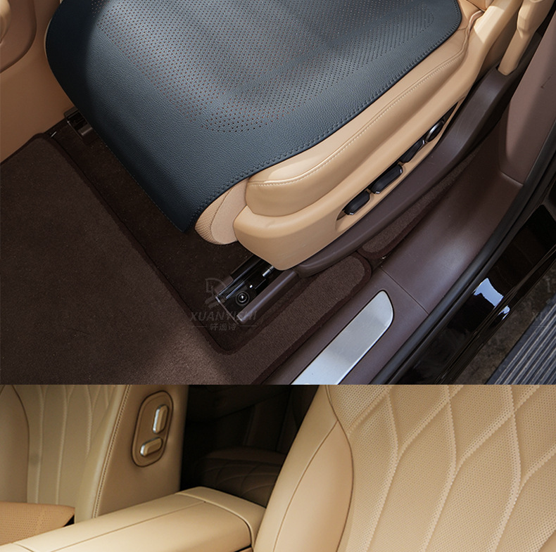 Summer thin padded extended perforated lychee pattern seat cushion, universal for business use, ideal for single-piece breathable non-slip seat pad