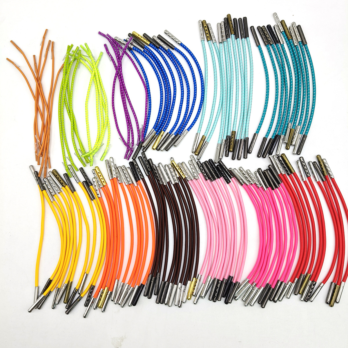 210 color 4 / 5 / 7mm color sólido Ruyi cuerda elástica plana plana elástica de látex cuerda elástica