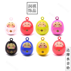 日式達摩鈴鐺御守開運金屬無縫鈴鐺配件吊鈴水音鈴