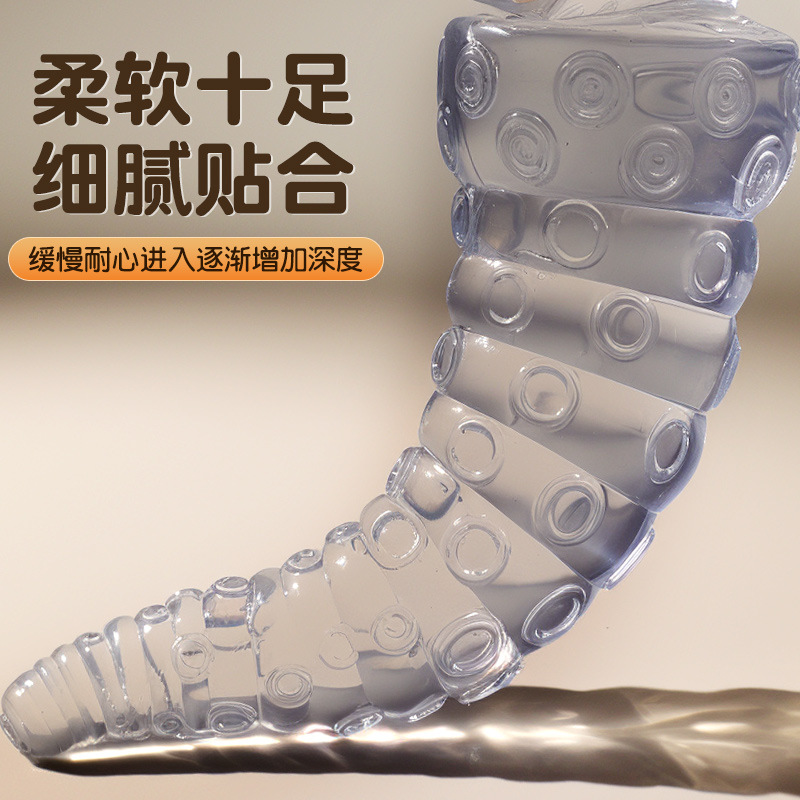 Pulpo anal plug penis manual transparente backyard artículos para adultos artículos sexuales alternativos 26 pcs / caja