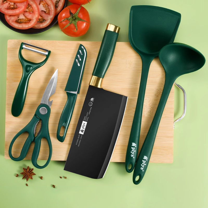 Kit de acero inoxidable 2 en 1 cuchillo de cocina cuchillo de cocina doméstico super rápido afilado tablero de corte cuchillo de cocina sin tablero de cocina