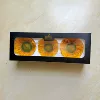 Golden yellow green heart 7-8cm 3 pieces
