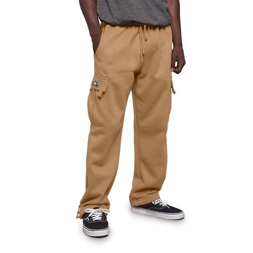 Custom Designed Loose Men's Work Pants with Pockets, Drawstring, and Ankle Ties for Sporty and Casual Wear