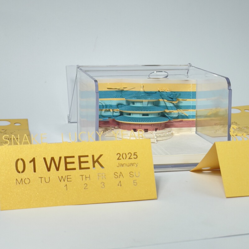 2026 ハリーポッター 3D 立体付箋 英語版 オーナメント ホグワーツ付箋 カレンダー 手切り ギフト|undefined