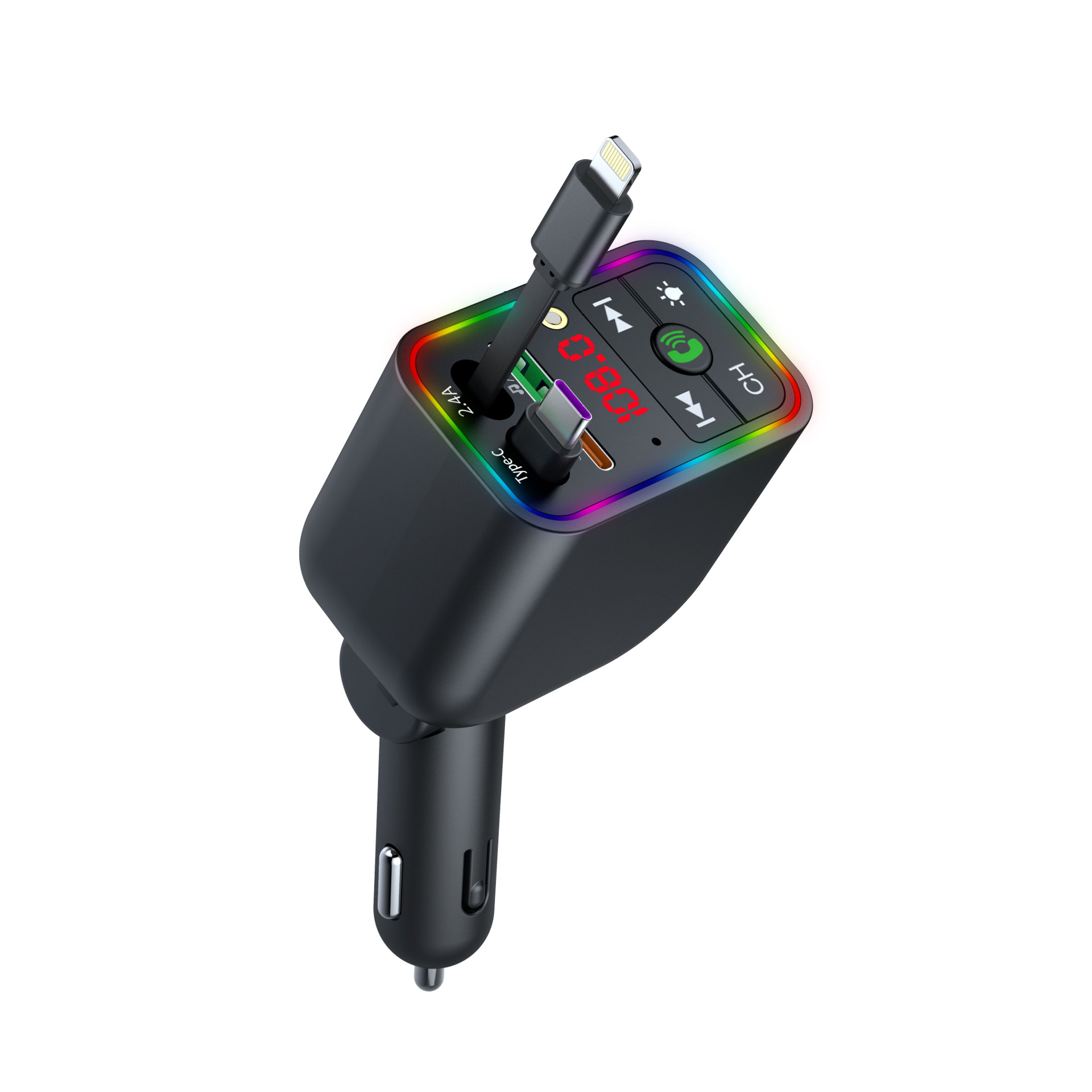 Car Mp3 Transmitter Starry Sky Ceiling Bluetooth Function Usb/Pd Fast Charging Cross-Border Supply High-Quality Car Supplies