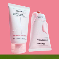 跨境韩国biodance mask胶原蛋白面膜泡沫洁面乳深层清洁洗面奶