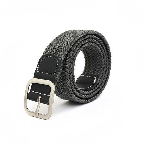Elastic woven belt for women, Instagram style, young people, student military pants belt, online celebrity belt, men's canvas pants belt