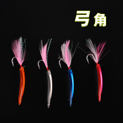 Export new model of trolling bow angle fake bait Luya bait mackerel tobacco big green needle water surface trolling hard bait slippers airplane