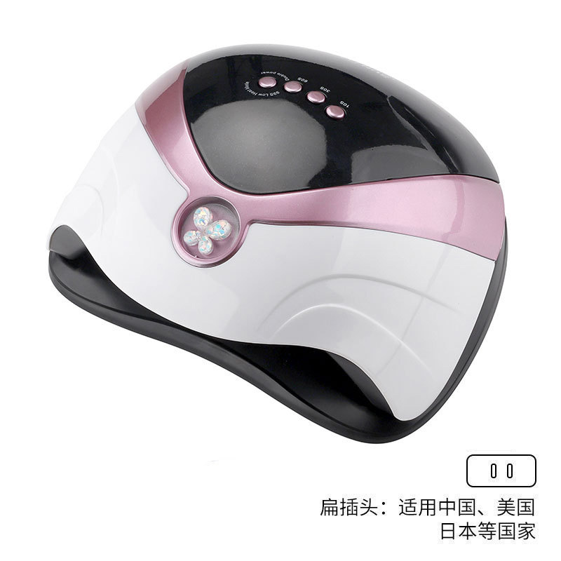 Lámpara de uñas de alta potencia de 168W, lámpara de curado UV con doble fuente de luz, máquina de fototerapia inteligente para salón de uñas, transfronteriza