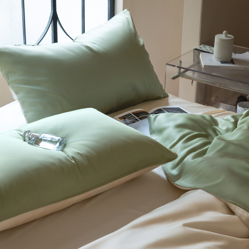 A Class Lyocell/Lenzing Tencel Pillowcase 48x74cm Summer Cool Feeling Pillowcase Set of 2 for Home Single Pillow Insert