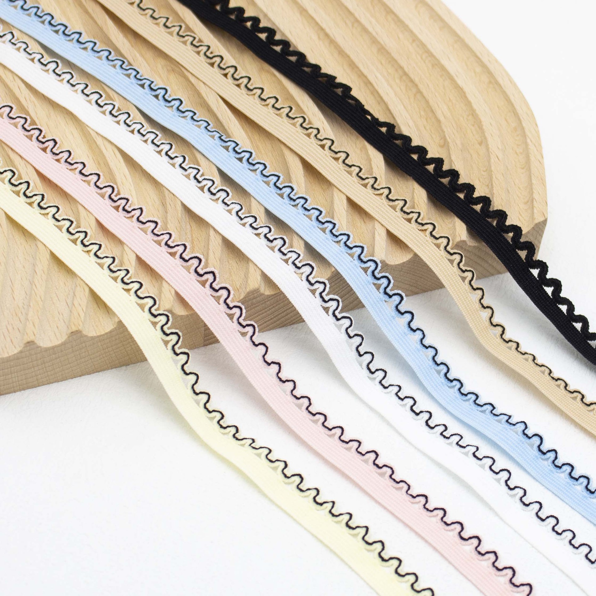 现货12mm长城牙弹力花边松紧带娃衣柔软bjd宝宝内裤DIY蕾丝内衣