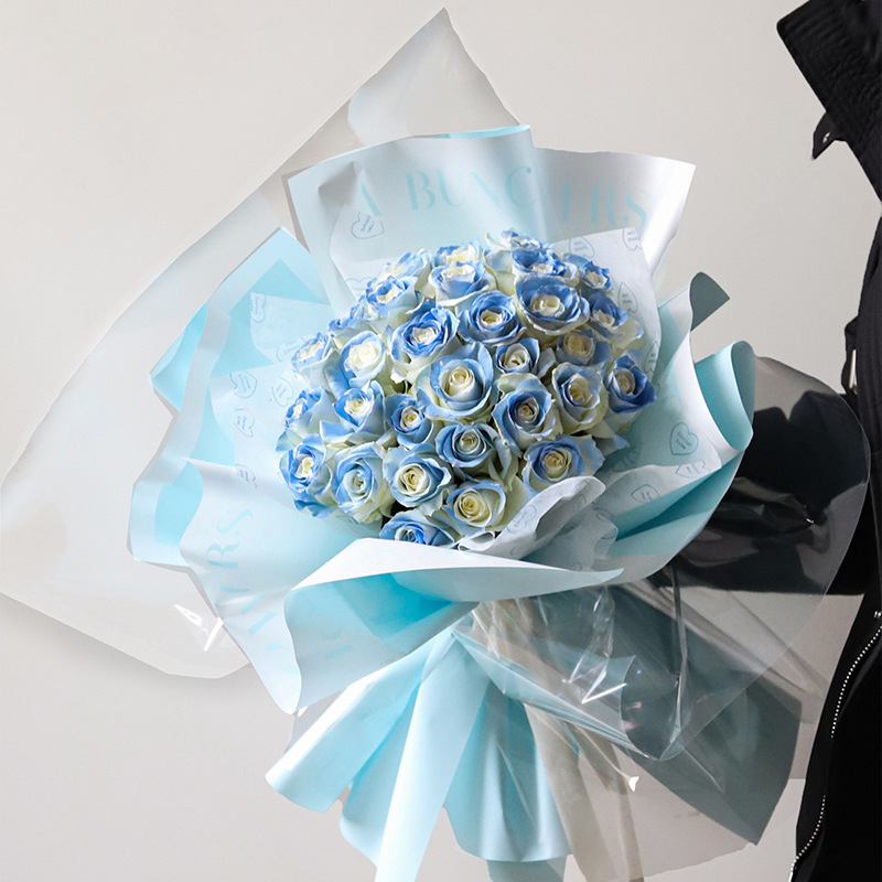 Papel de Envoltorio Impermeable para Flores de BOPP Impermeable, Impresión Ecológica para Ramos y Regalos