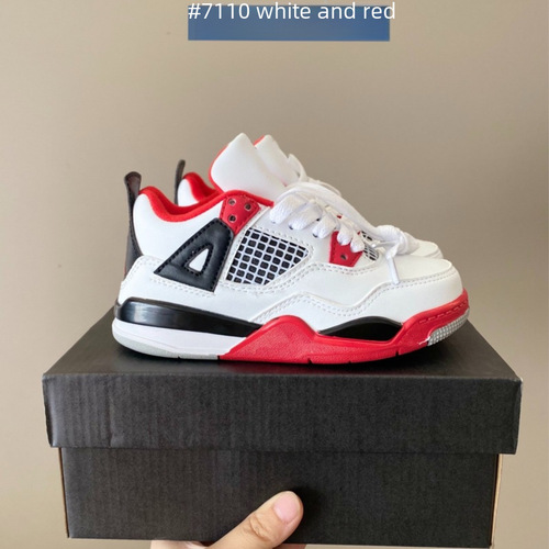 Putian Children's AJ4 Sports Shoes with Protective Ankle, Model 4 Basketball Shoes, Dropshipping