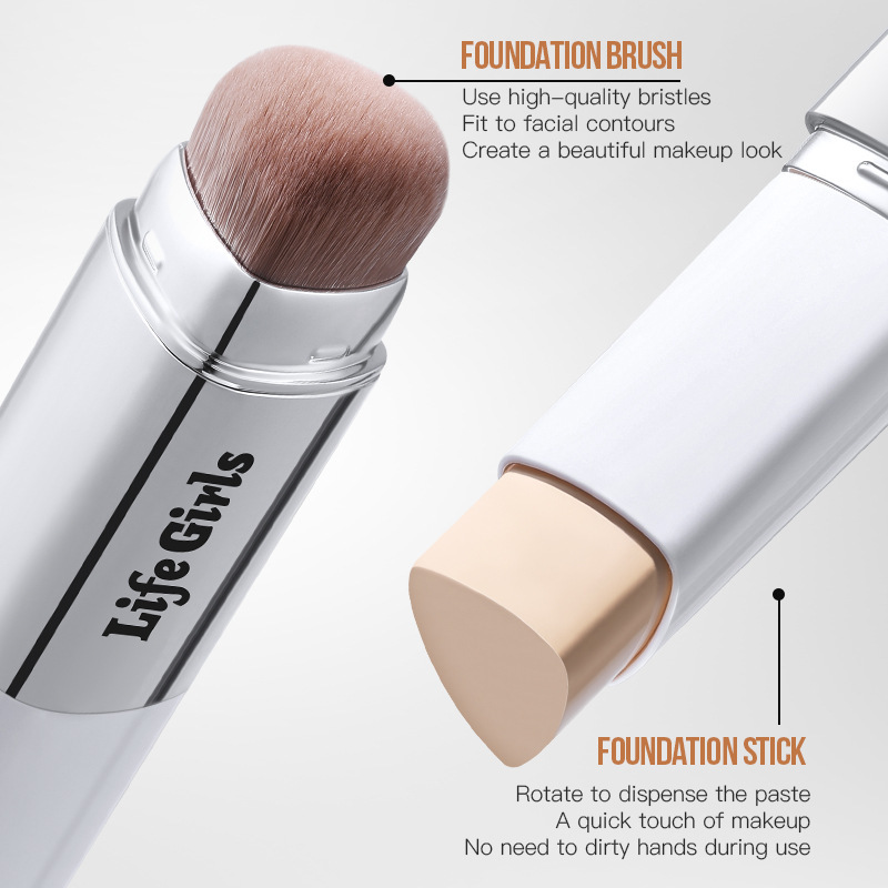 Life Girls Light Plume Maquillaje Base Stick Dual Heads With Brush Post Light Maquillaje Base Cross-Border Beauty Maquillaje Perfect Mujer
