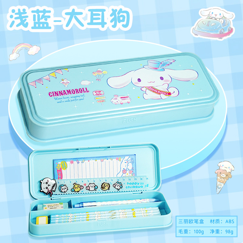 Estudiante de la escuela primaria caja de papelería niños al por mayor Niña de dibujos animados lindo astronauta caja de lápiz multifuncional de gran capacidad