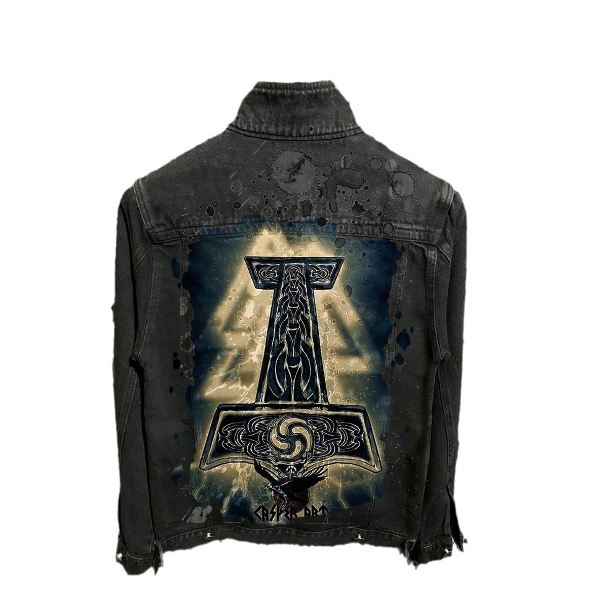 Veste en jean ample et décontractée pour homme, vêtement d'hiver, nouvelle collection, 2215_voghion.com
