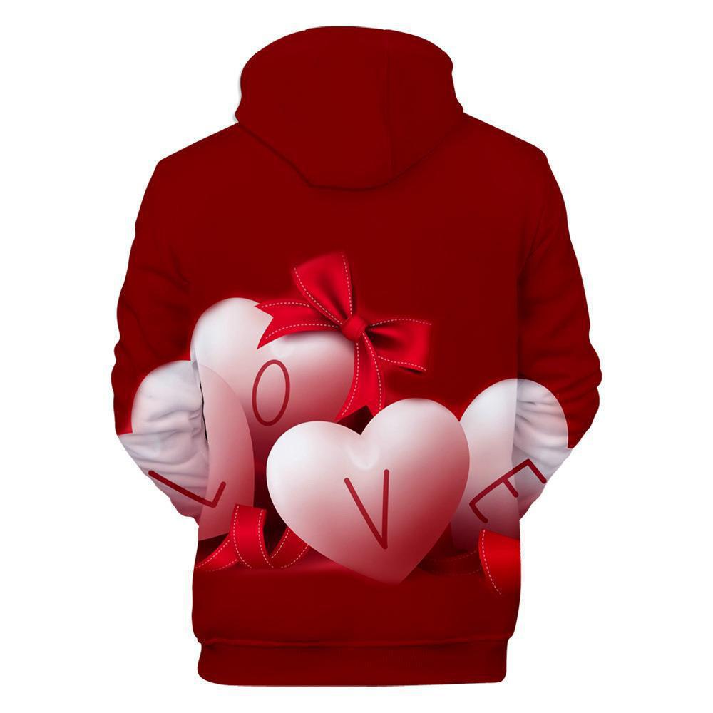 -Sudadera deportiva holgada con capucha impresa en 3D para hombres y mujeres con elementos del Día de San Valentín_voghion.com