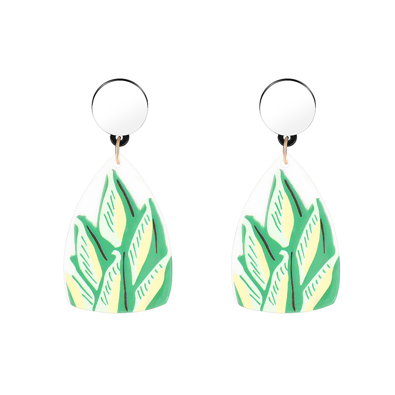 Creative Fashion Design Art Graffiti Acrylic Earrings display picture 5