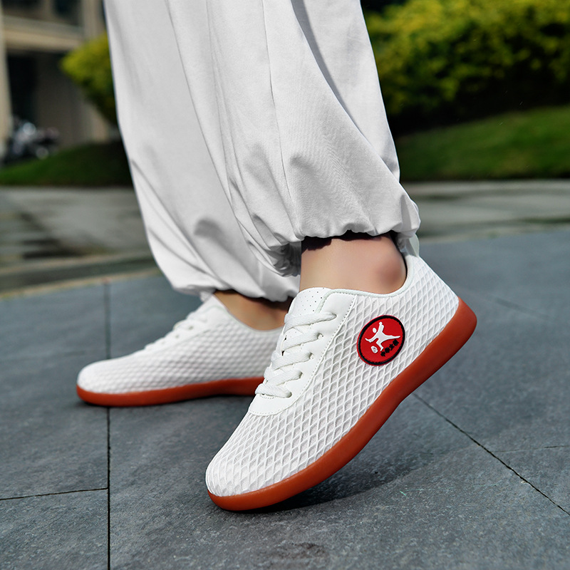 Zapatos de Tai Chi para hombres y mujeres, zapatos de verano de Tai Chi, zapatos de entrenamiento de artes marciales de malla de tendón de toro, zapatos de ventilación de Tai Chi, Aliexpress