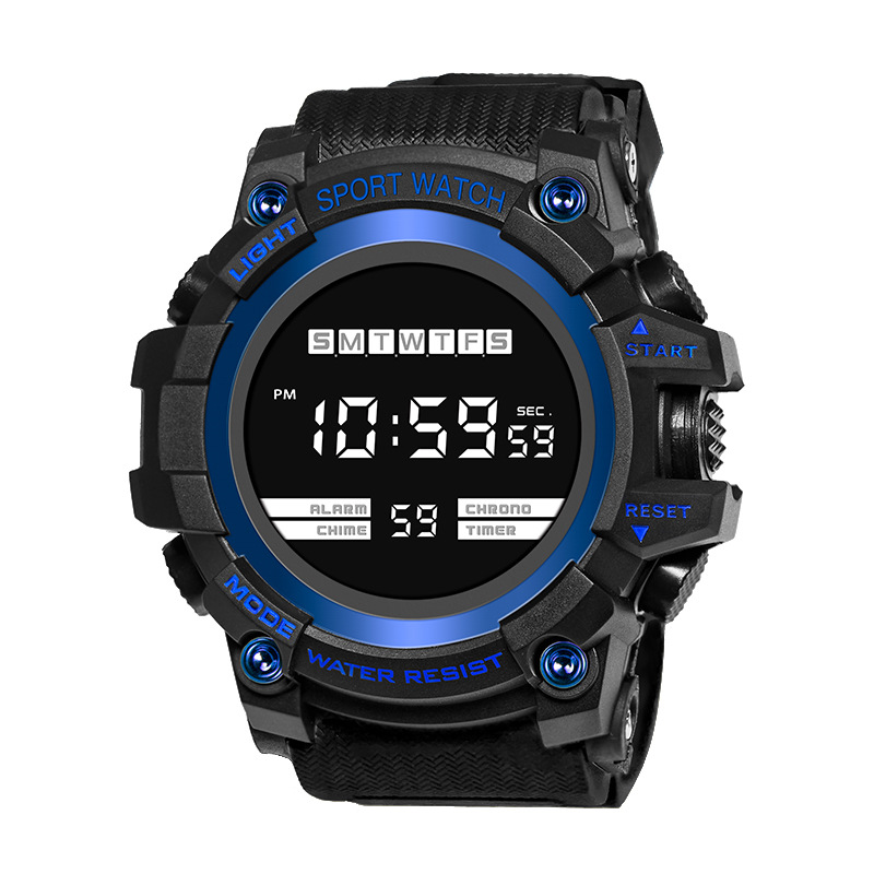 검은 색 디스크-파란색